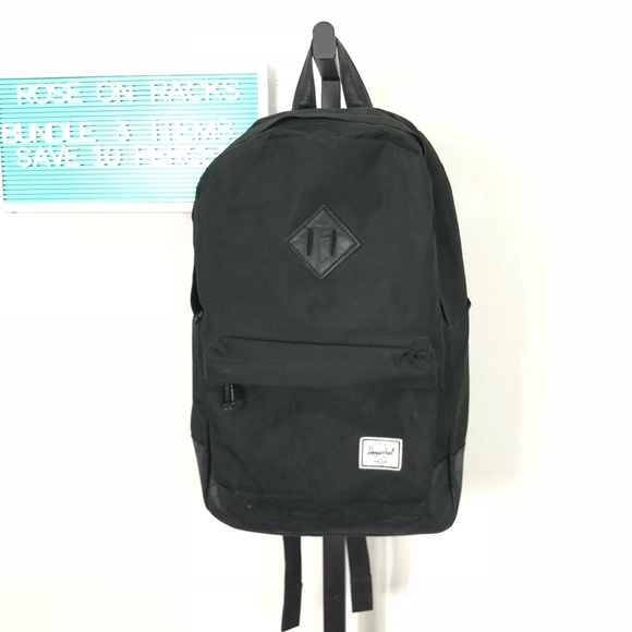 herschel backpack leather bottom